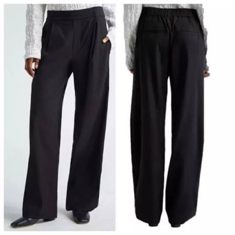 Vince Black Linen Pull On Pants